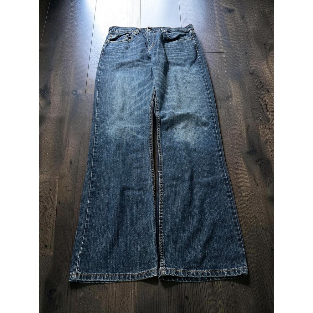 Levi's 527 Bootcut Jeans Mens 34x34 Blue Denim Slim Fit Casual Classic Y2K